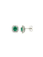 Boucles d'oreilles Mirco Visconti Femme in Or blanc Smeraldo 0.84 Ct Z685S/SE - Z685S/SE